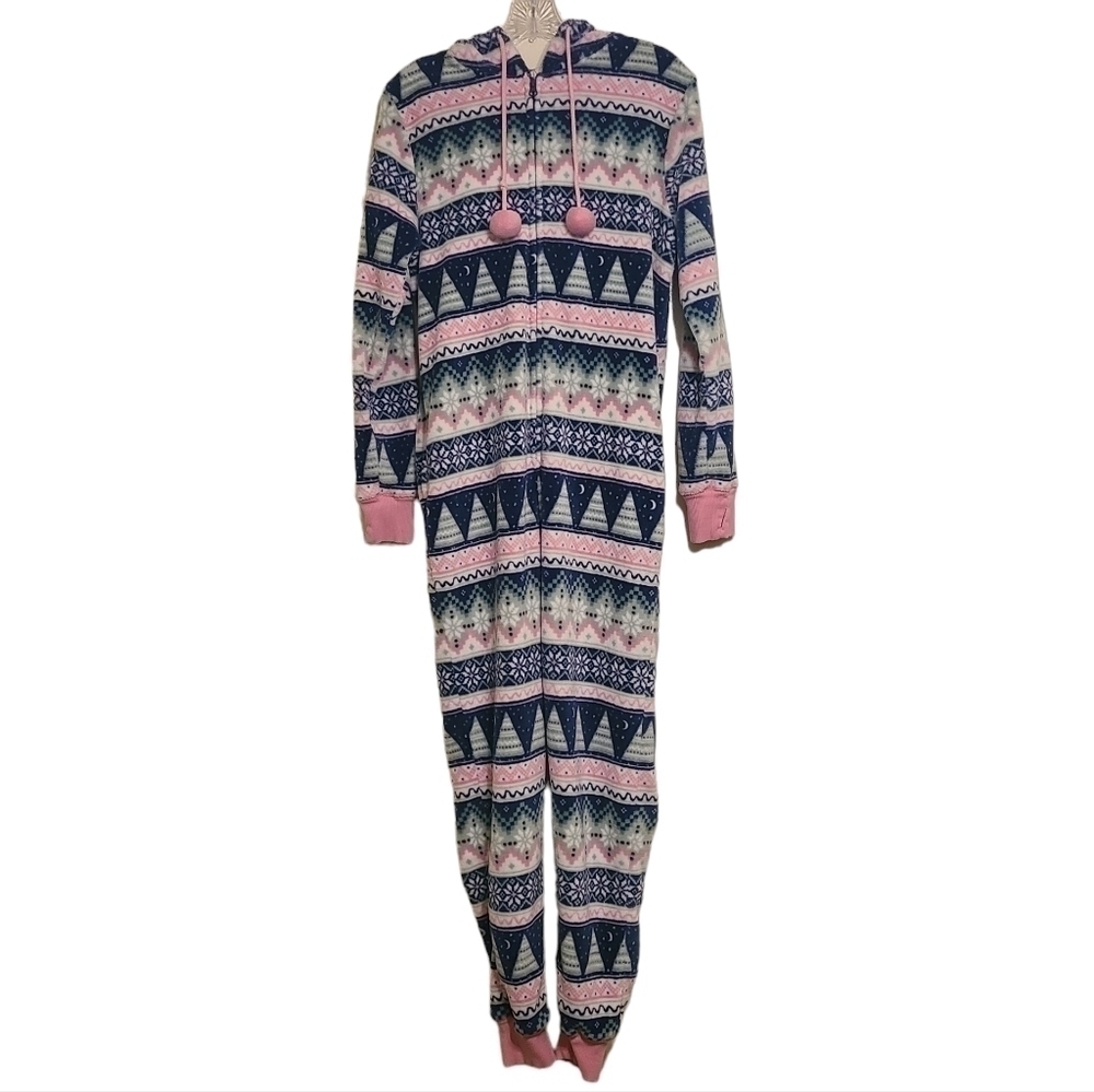 Munki Munki | Full Zipper Adult Sized Winter Holiday Themed Onesie (Size Medium)